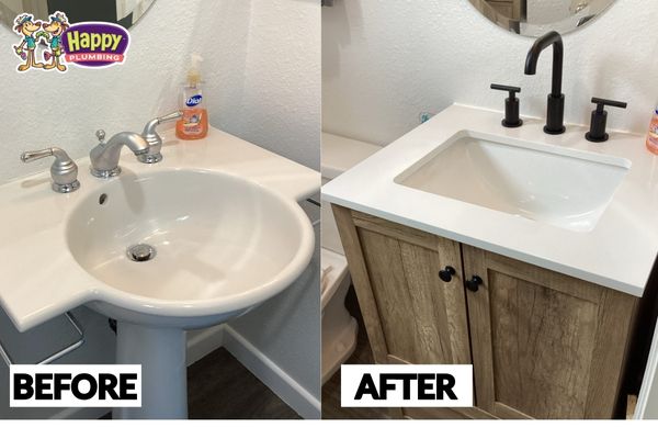 Bathroom Sink Replacement and Vanity Installation in San Diego
