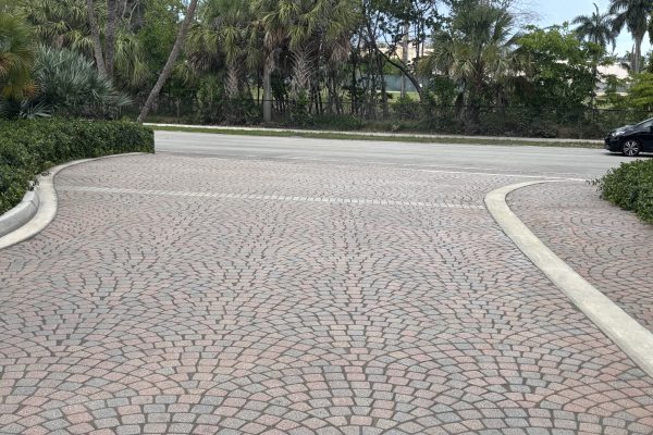 Power Washed, Sanded And Sealed Community Entrance in Hollywood, FL