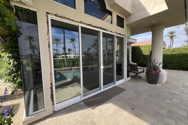 Four Panel Sliding Door Installation In Indian Wells, California