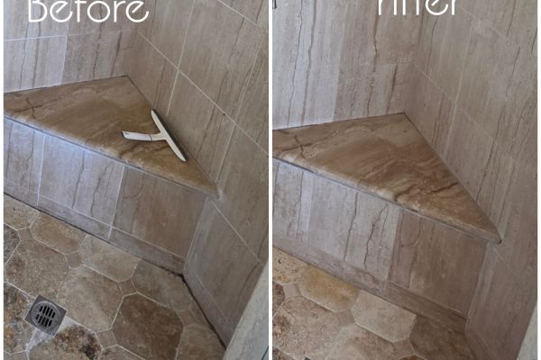 Recent Projects 1 Travertine Shower Cleaning in San Clemente