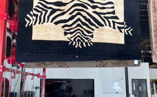 Wool Zebra Rug Cleaning in Southern California