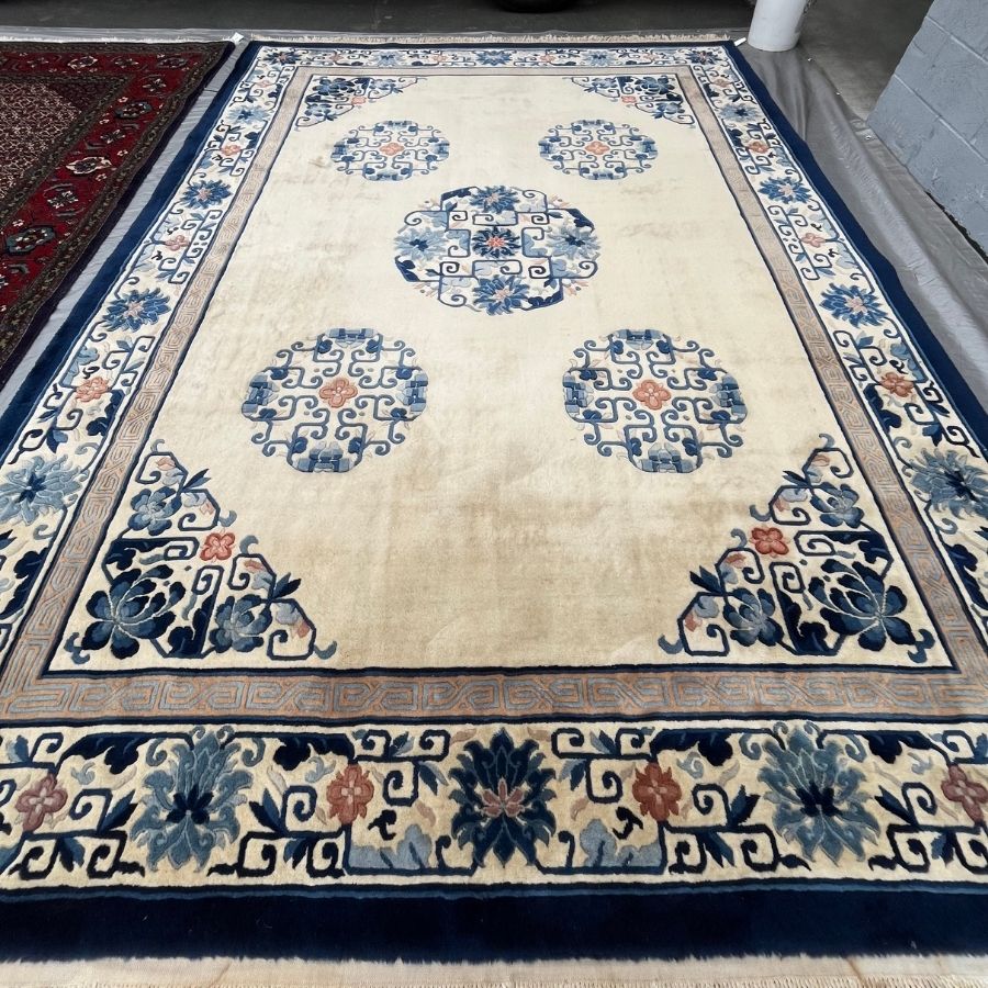 Chinese Carved Wool Rug Cleaning in San Marcos, CA