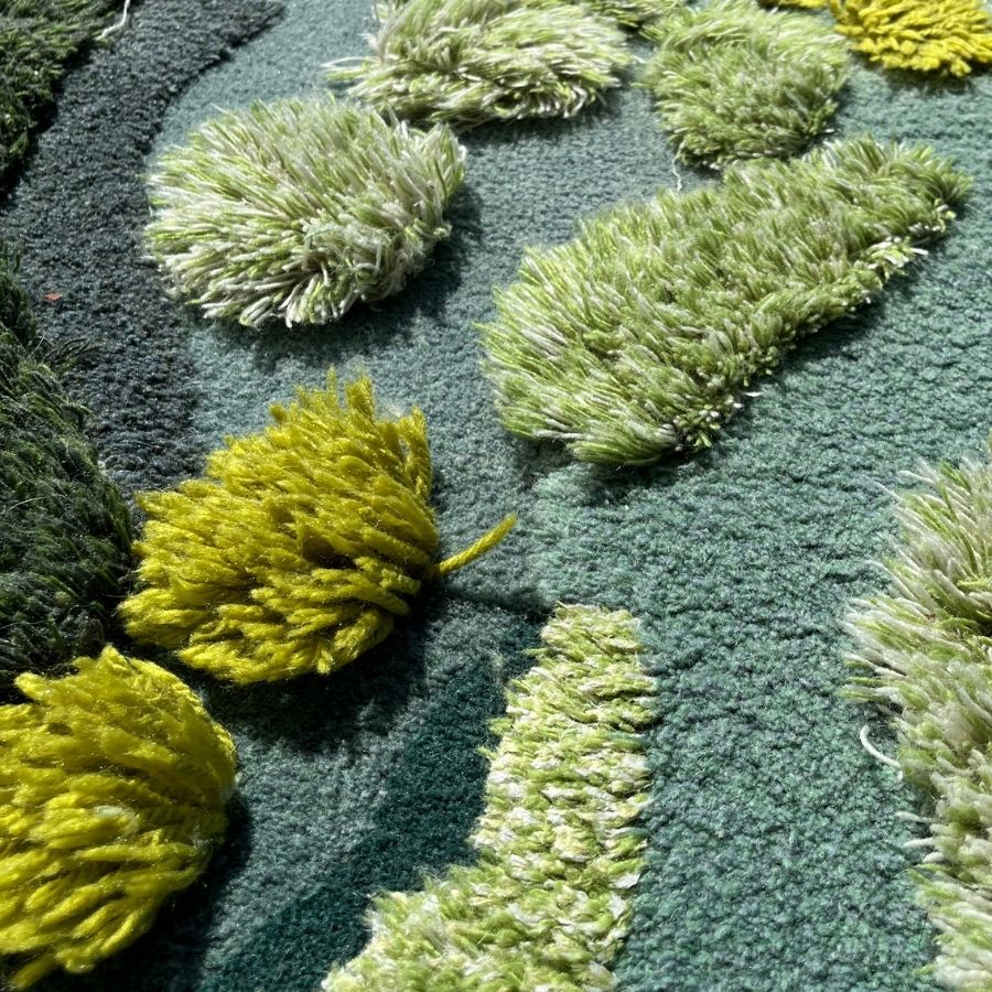 Unique One-of-a-kind Golf Course Design Rug Cleaning in Encinitas, CA