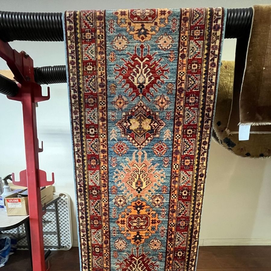 Kazak Wool Rug Runner Cleaning in Laguna Hills, CA