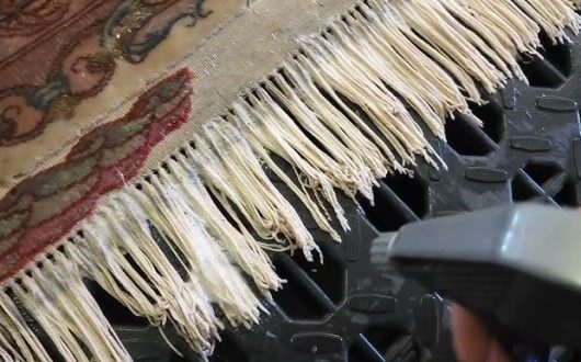 Water-Damaged Rug Cleaning Project in Indio
