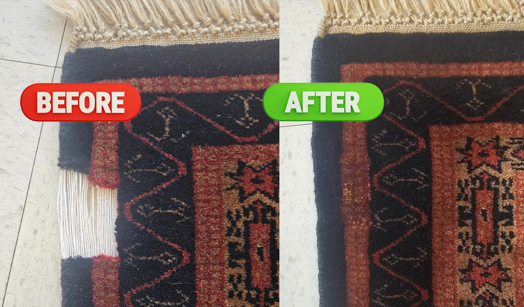 Oriental Rug Repair Project in Bermuda Dunes